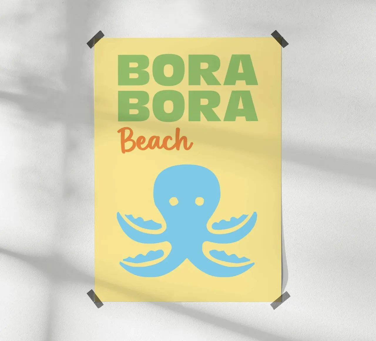 Spiaggia di Bora Bora carta hahnemühle da Colorful Homes