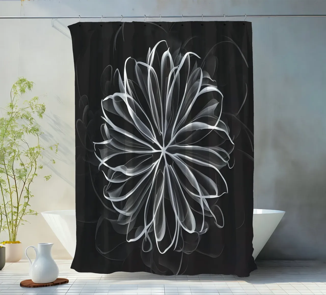 Celestial Bloom shower curtain by Artistic-shop