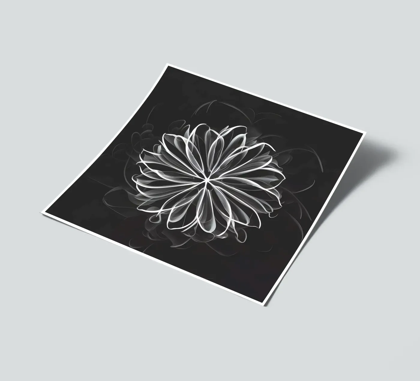 Fiore celeste foglio adesivo da Artistic-shop