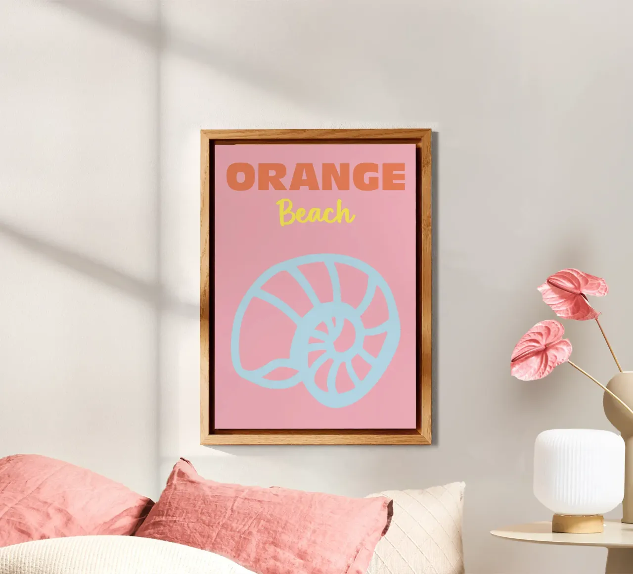 Orange Beach 01 alluminio dibond da Colorful Homes