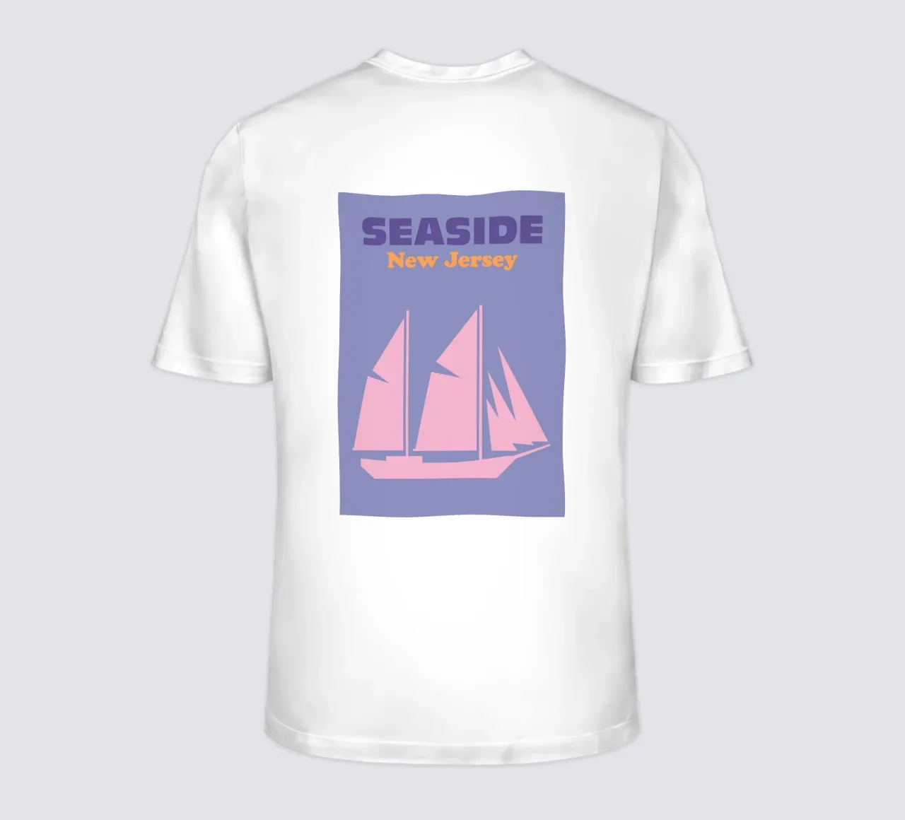 Seaside New Jersey t-shirt da Colorful Homes
