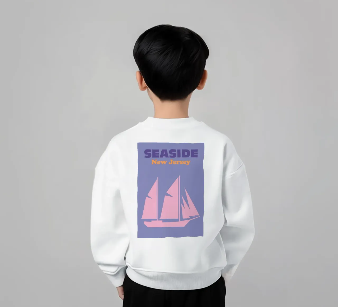 Seaside New Jersey felpa bambino da Colorful Homes