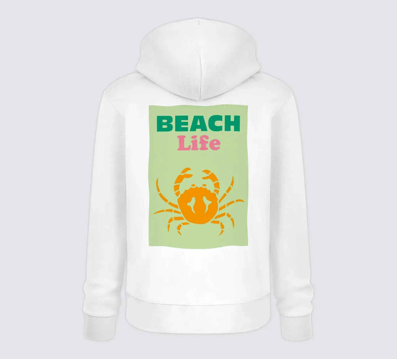 Vita da spiaggia felpa con cappuccio da Colorful Homes