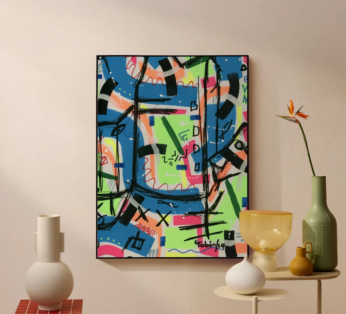 Sketch acryl van gtobonart