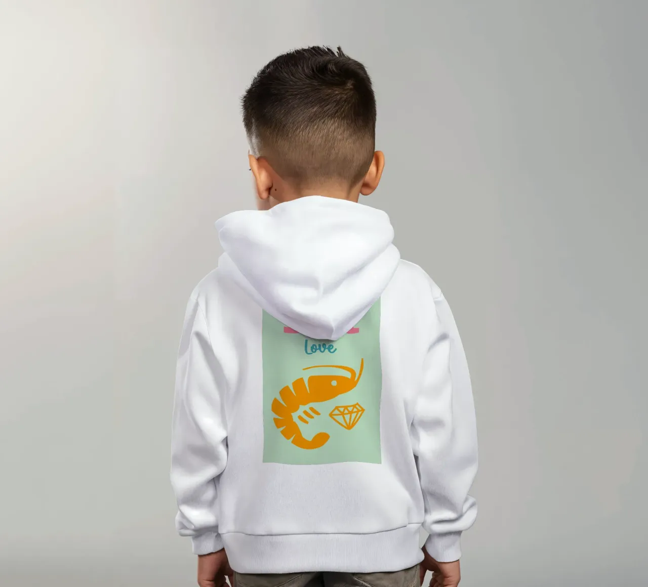 Amore a Sylt felpa bambino con cappuccio da Colorful Homes