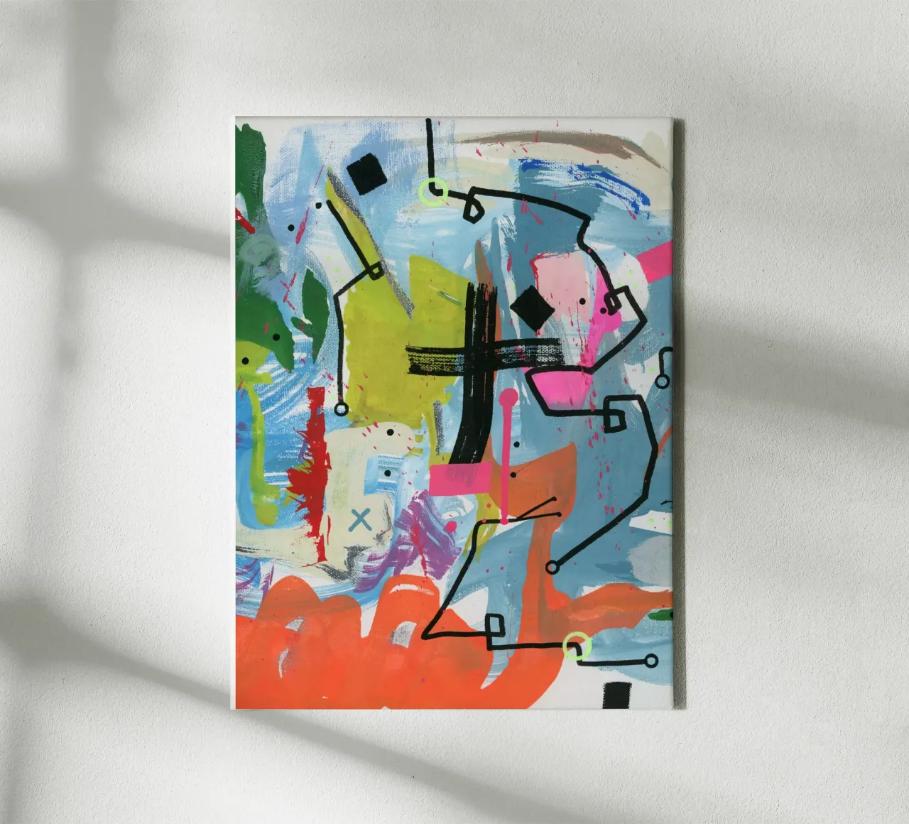 Verstoring 2 canvas met Baklijst van gtobonart