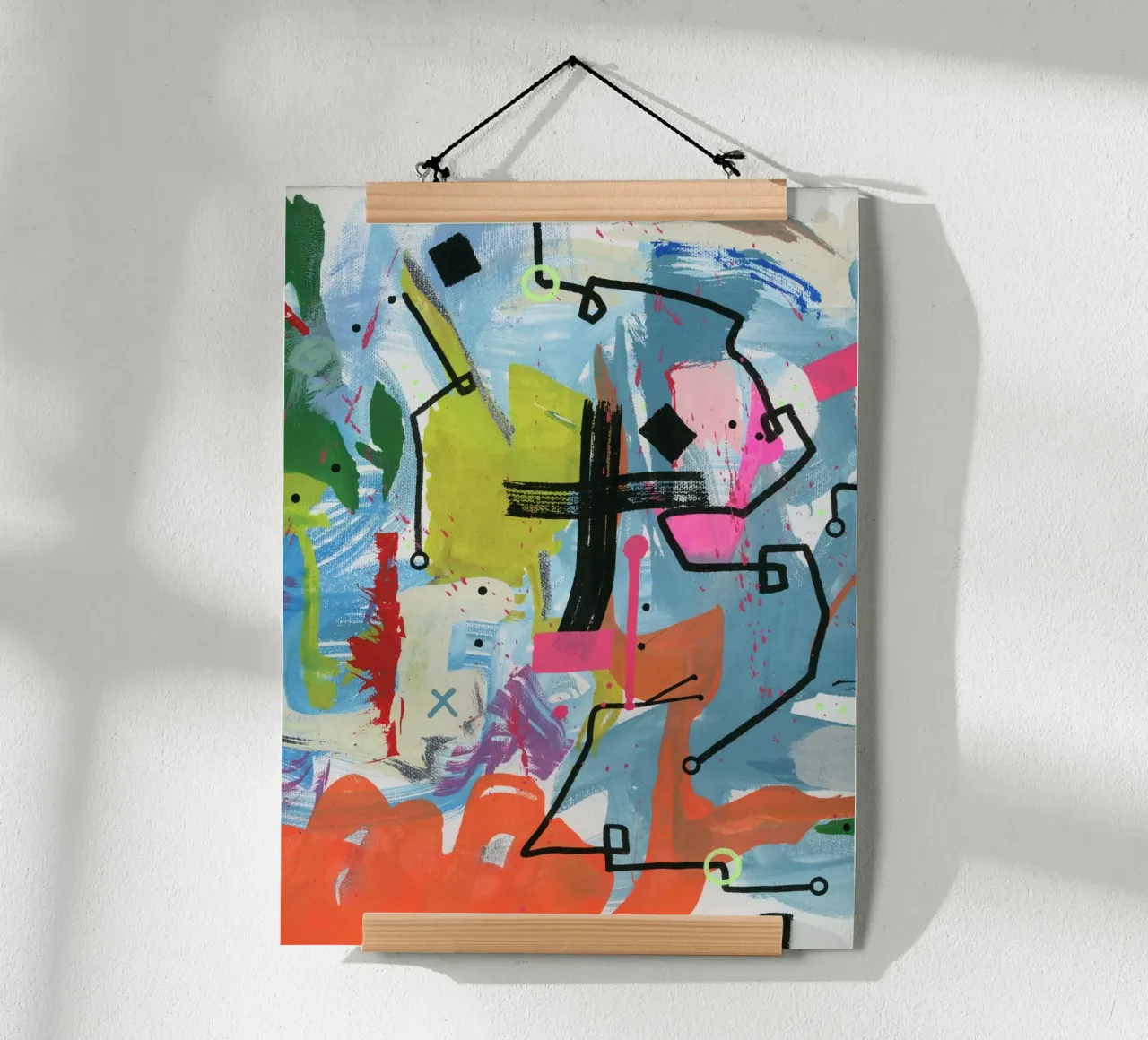 Disturbo 2 poster con telaio in alluminio da gtobonart