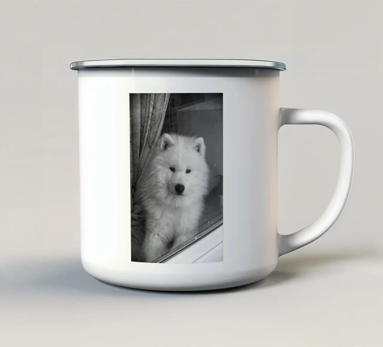 Cute Dog tazza in smalto da Fjöllart