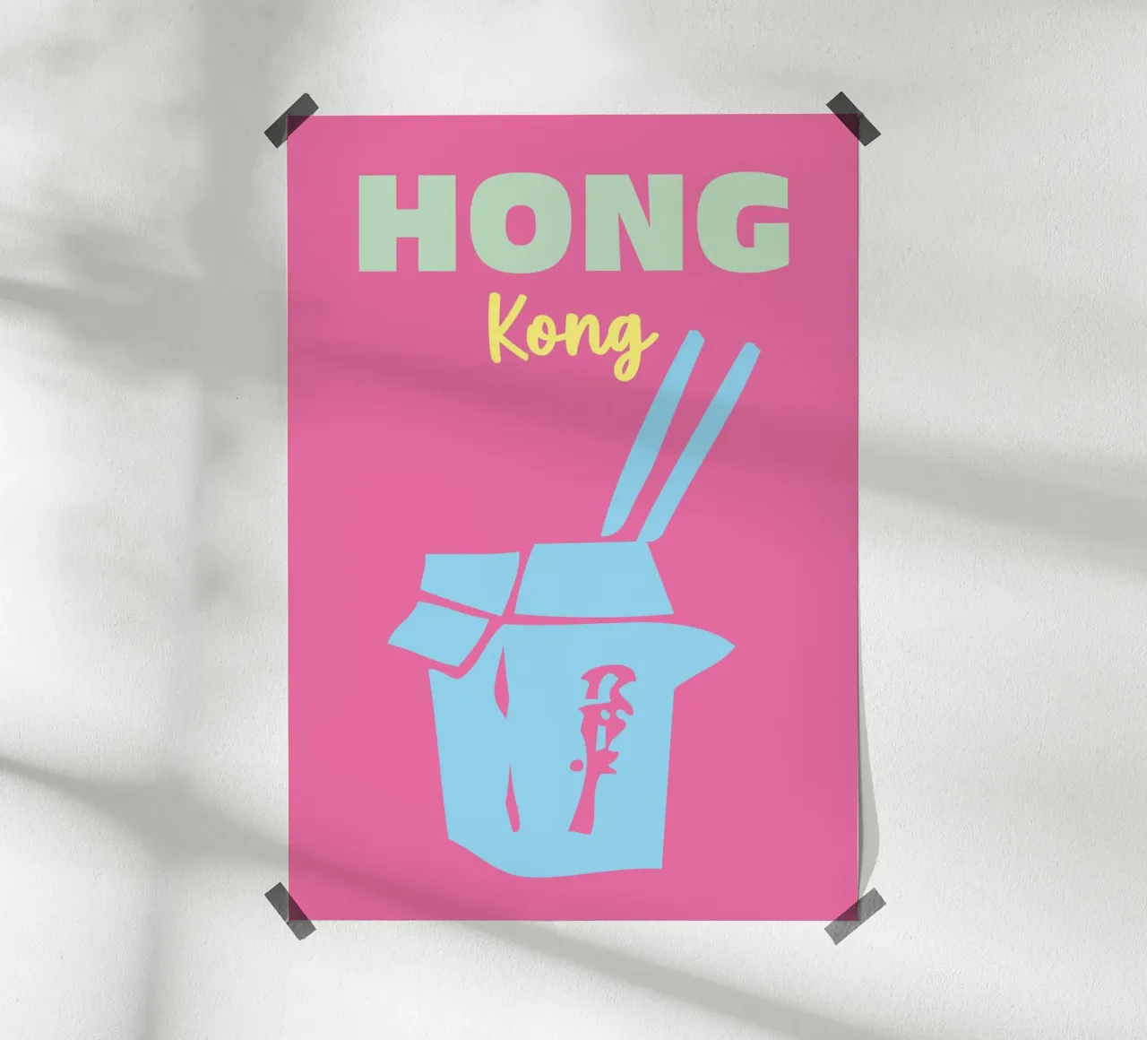 Hong Kong poster da Colorful Homes