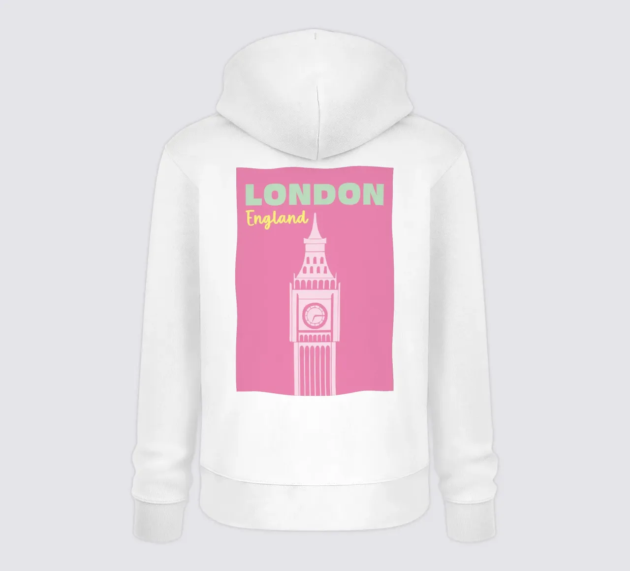 Londra, Inghilterra felpa con cappuccio da Colorful Homes