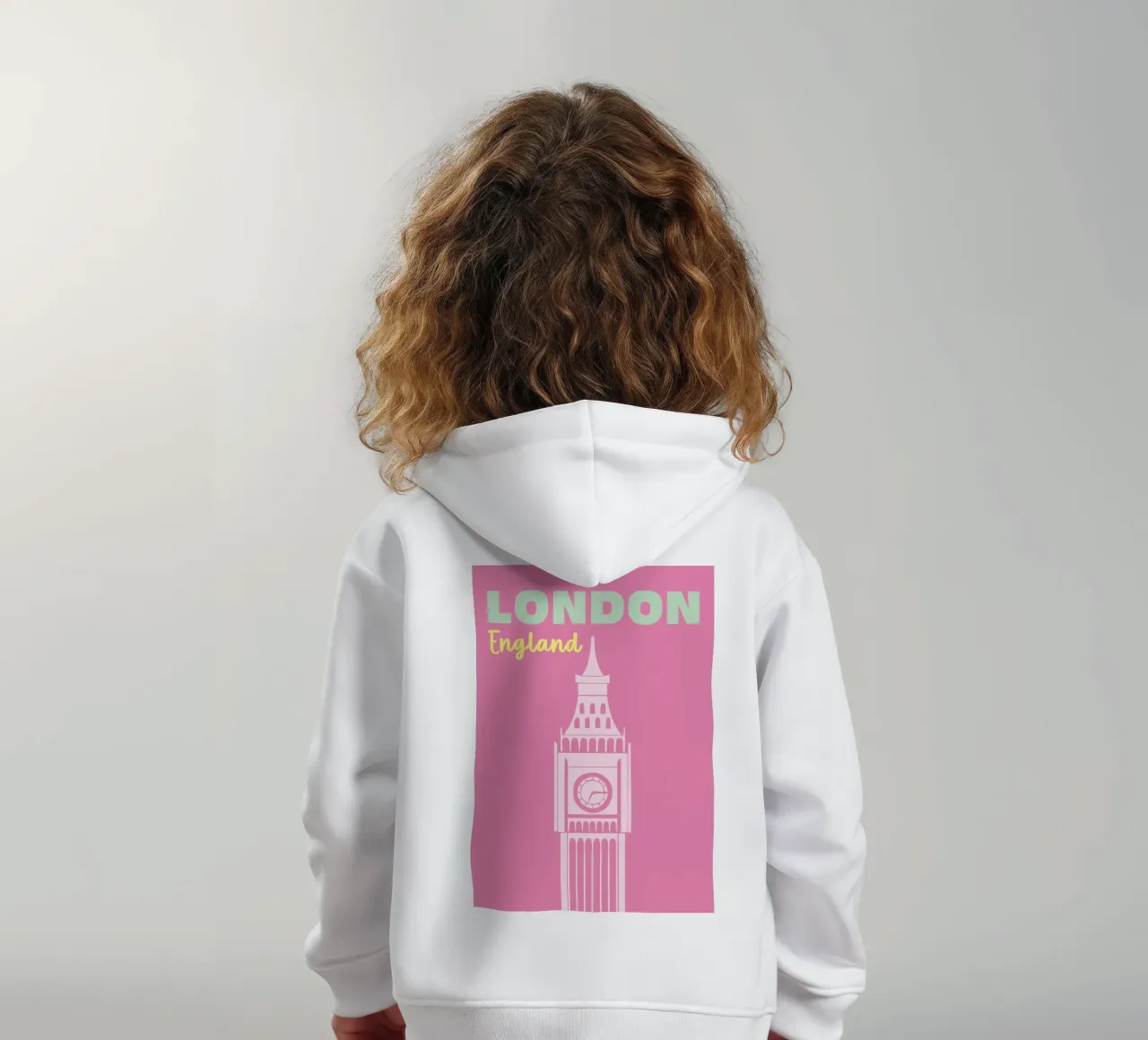 Londra, Inghilterra felpa bambino con cappuccio da Colorful Homes