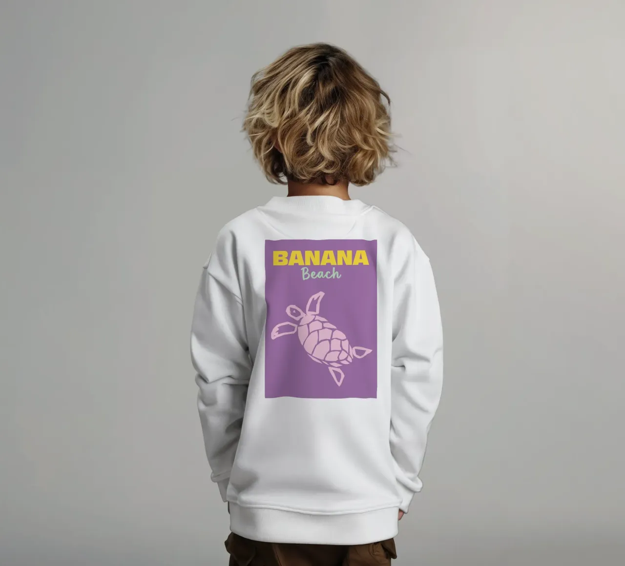 Banana Beach felpa bambino da Colorful Homes