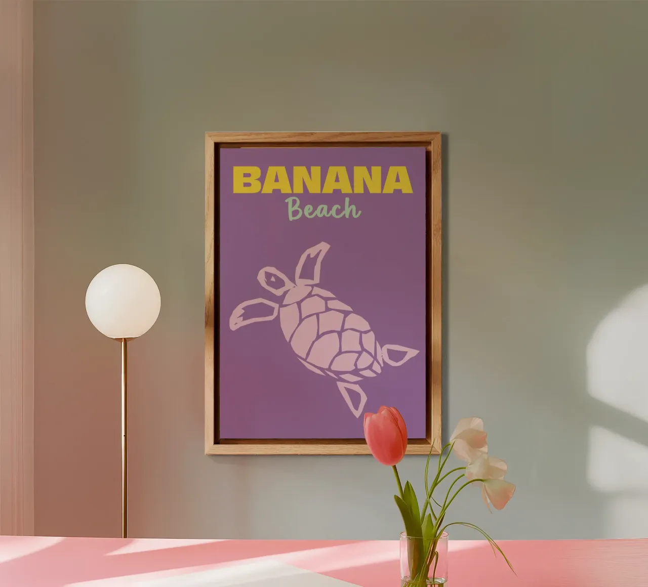 Banana Beach alluminio dibond da Colorful Homes
