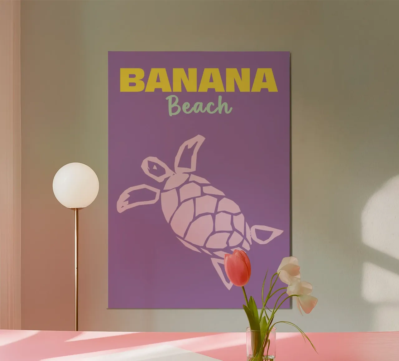 Banana Beach alluminio dibond da Colorful Homes