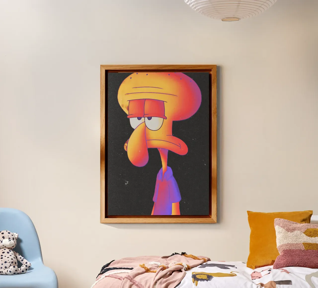 Squidward alluminio dibond da Limitless Prints