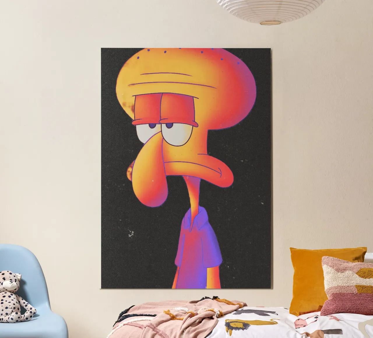 Squidward alluminio dibond da Limitless Prints