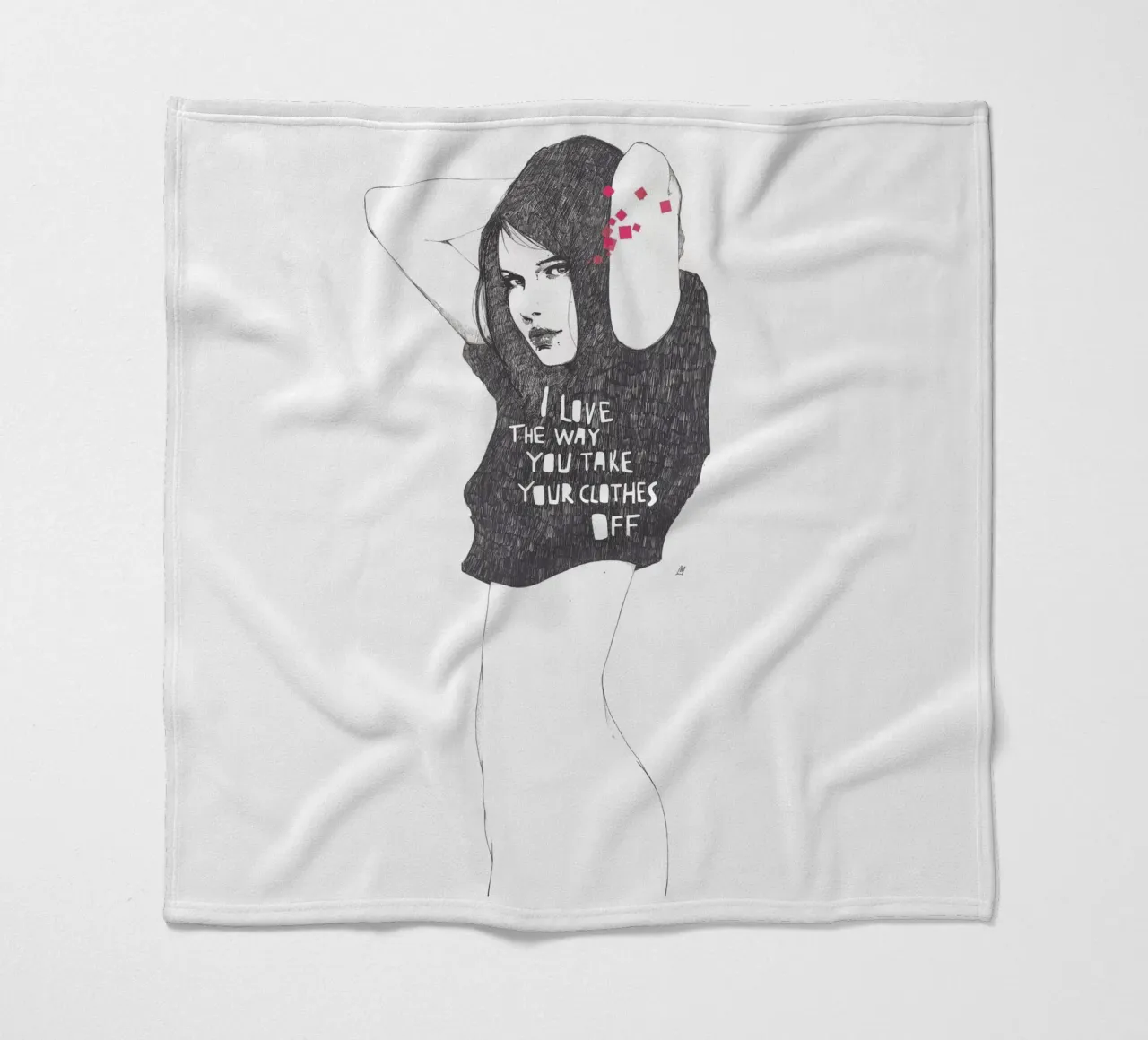 The Way U Take Your Clothes Off coperta in pile da Manuel Rebollo