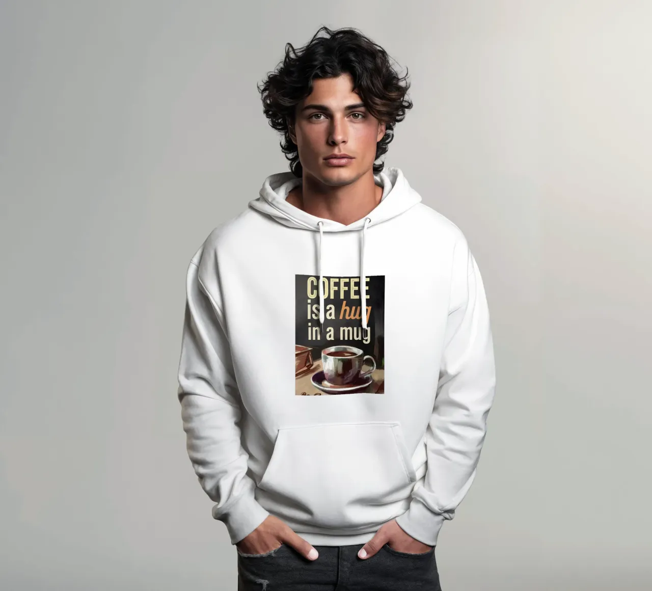 Coffee hug felpa con cappuccio da 20 Farben