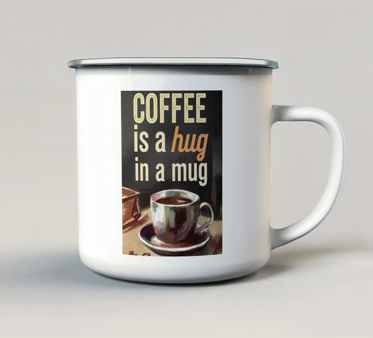 Coffee hug tazza in smalto da 20 Farben