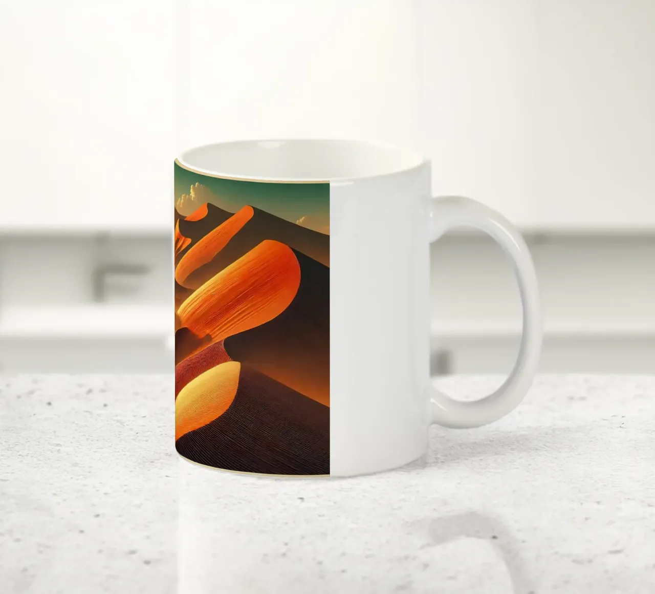 Poster d'epoca della Namibia, dune di Sossusvlei tazza in ceramica da Wanderlust Vibes