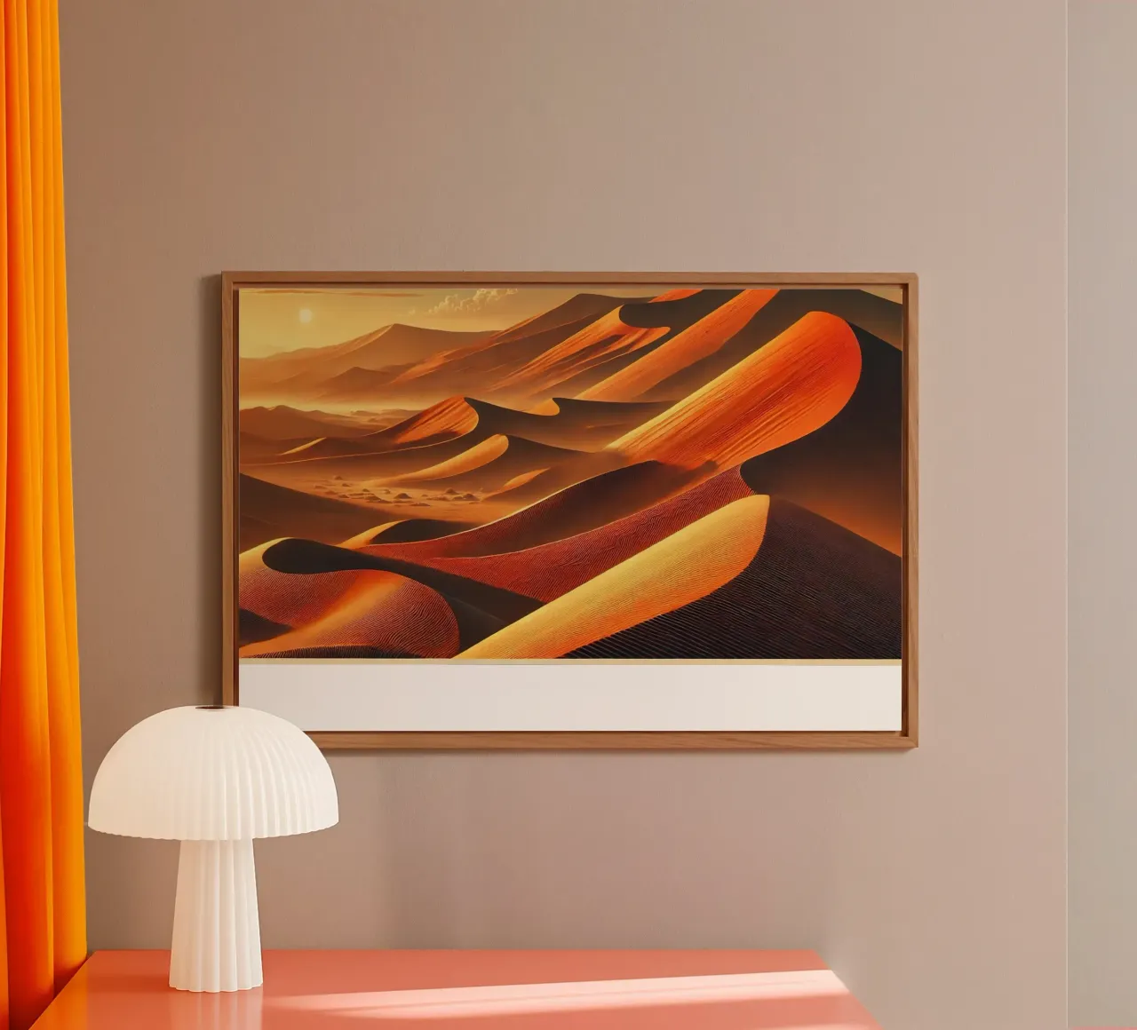 Poster d'epoca della Namibia, dune di Sossusvlei alluminio dibond da Wanderlust Vibes