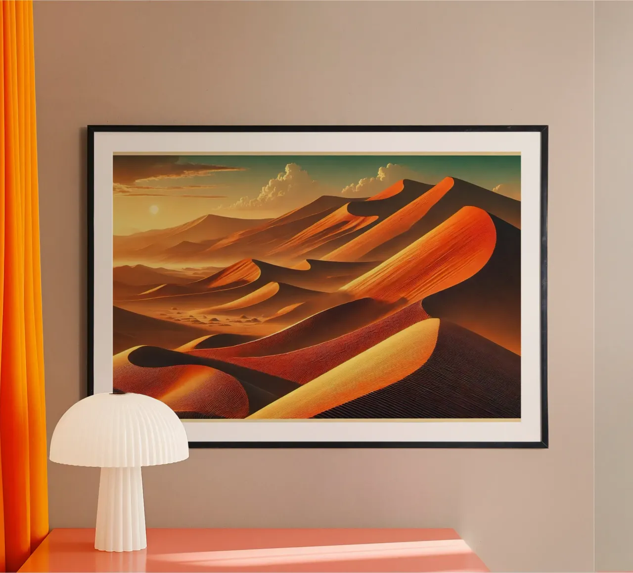Poster d'epoca della Namibia, dune di Sossusvlei carta hahnemühle da Wanderlust Vibes
