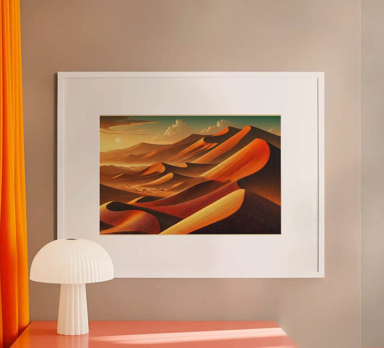 Poster d'epoca della Namibia, dune di Sossusvlei carta hahnemühle da Wanderlust Vibes