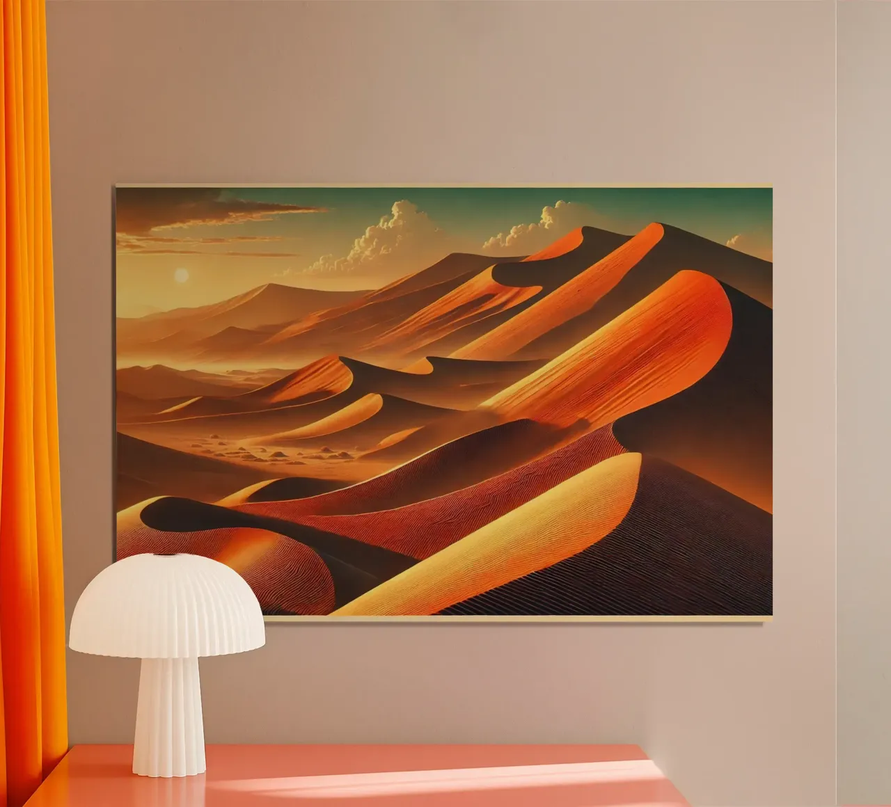 Poster d'epoca della Namibia, dune di Sossusvlei carta hahnemühle da Wanderlust Vibes