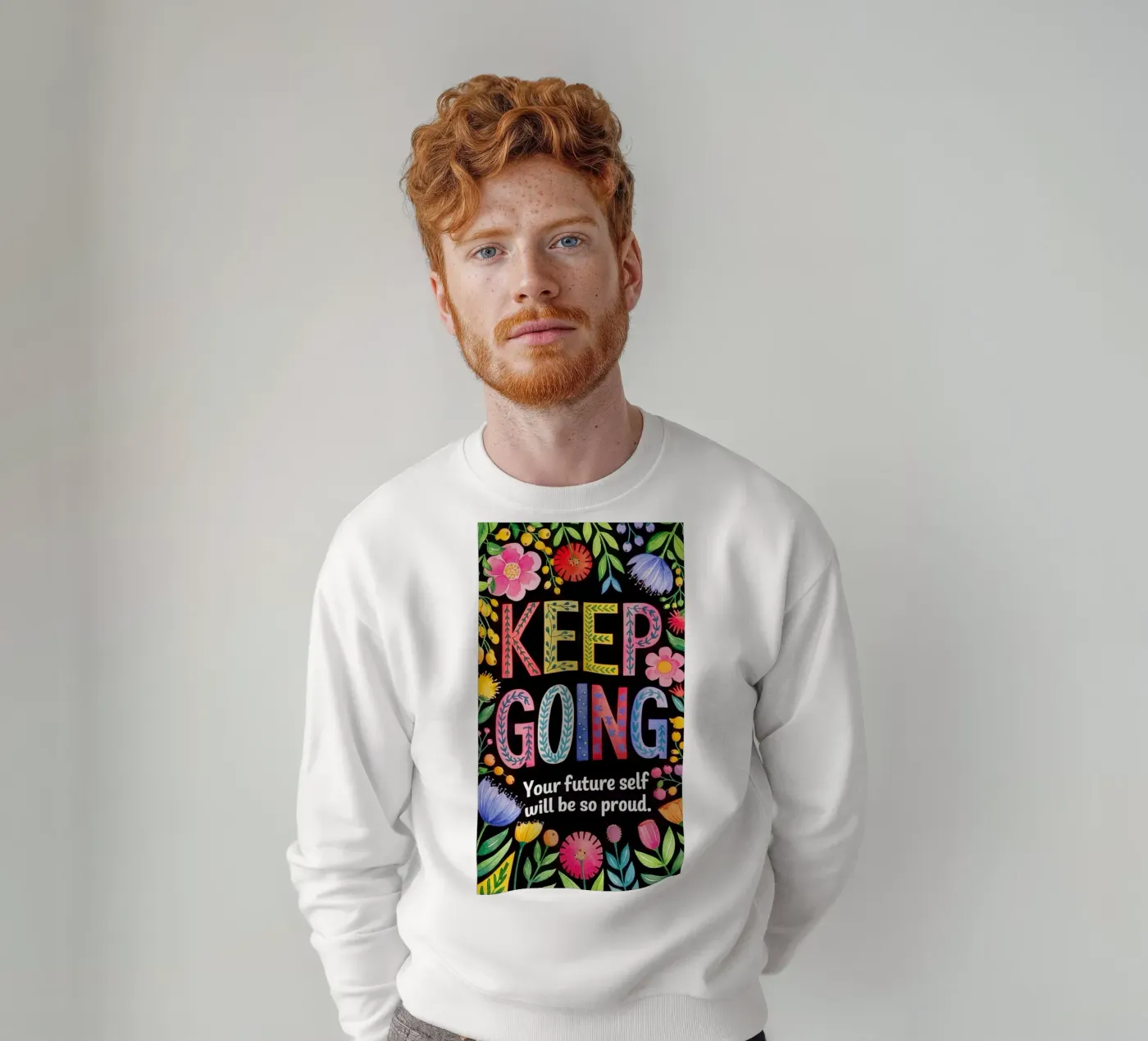 KEEP GOING sweatshirt by 20 Farben
