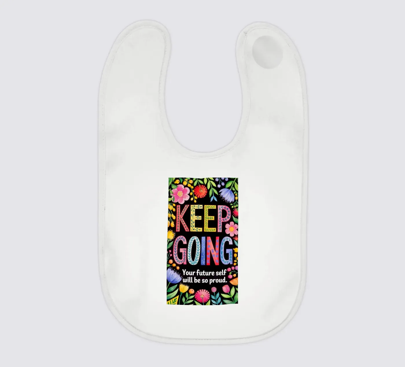 KEEP GOING Babylätzchen von 20 Farben