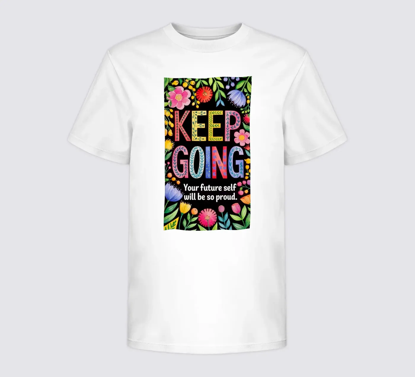 KEEP GOING t-shirt bambini da 20 Farben