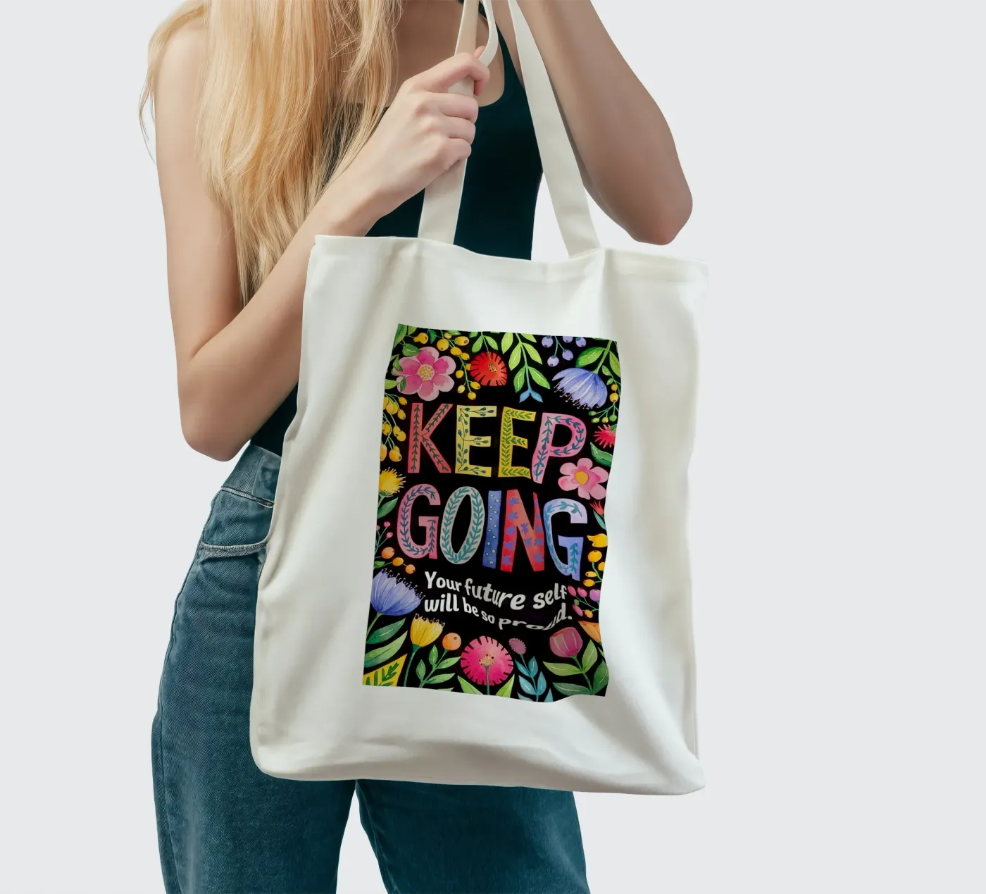 KEEP GOING tote bag by 20 Farben