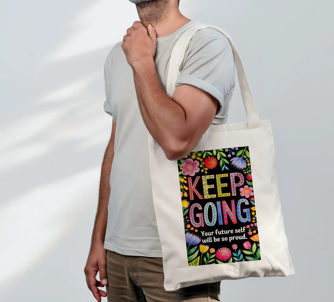 KEEP GOING tote bag by 20 Farben