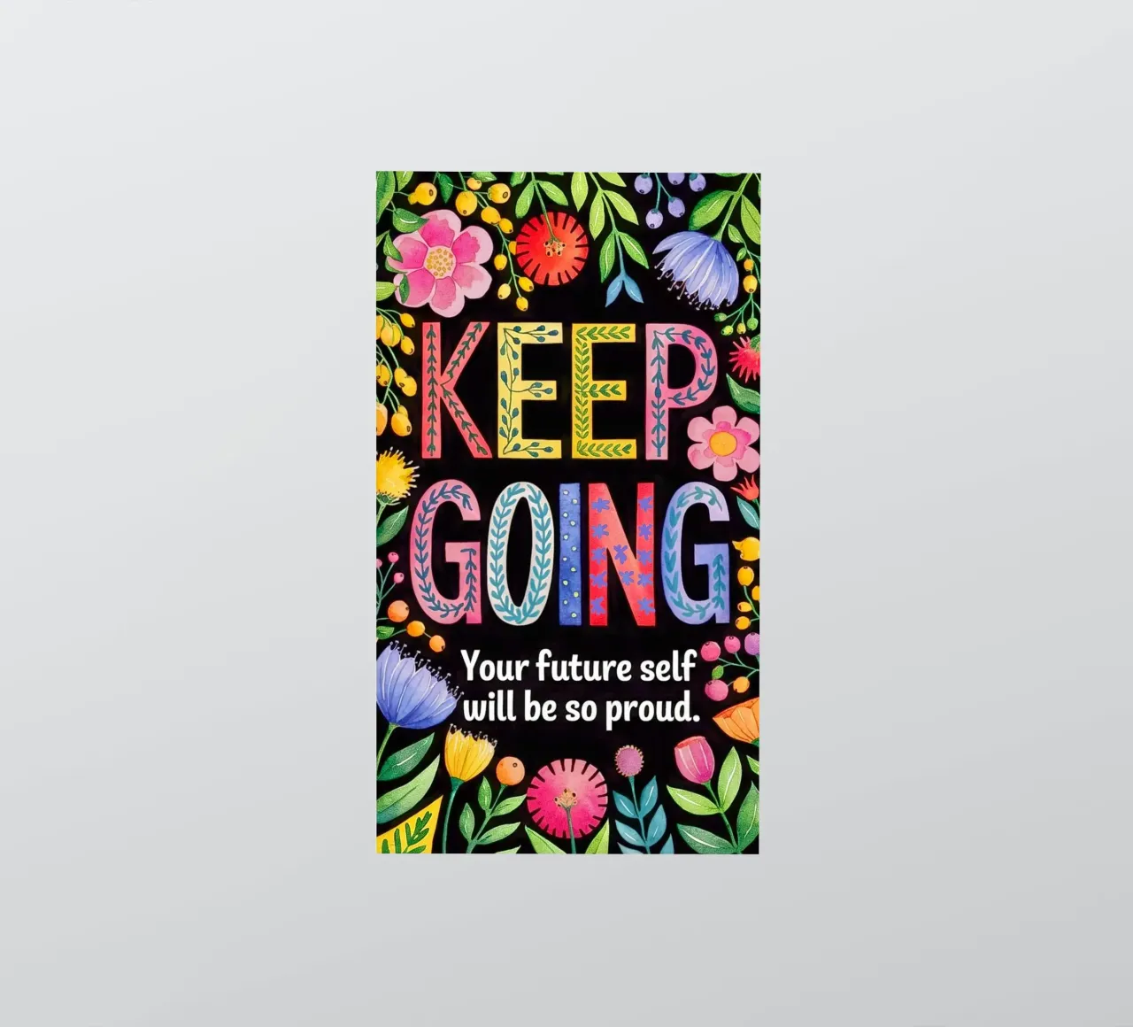 KEEP GOING sticker by 20 Farben