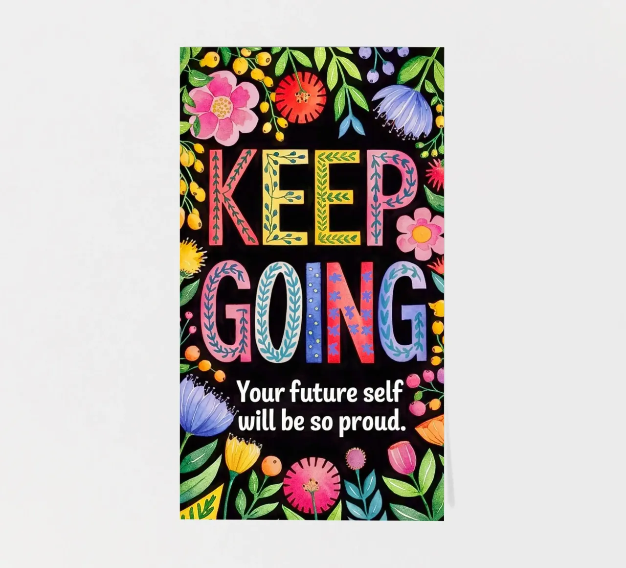 KEEP GOING sticker sheet by 20 Farben