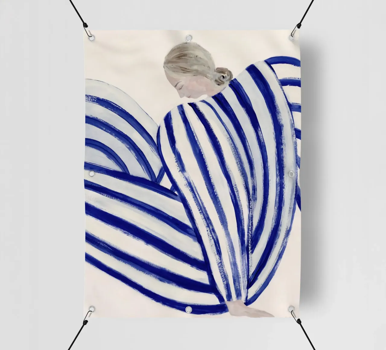 Striscia blu al Concorde telo in pvc da Muniz Donna