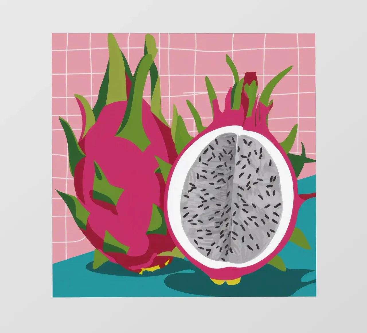 Pitaya esotica Pop pellicola backlit da Sun Riser