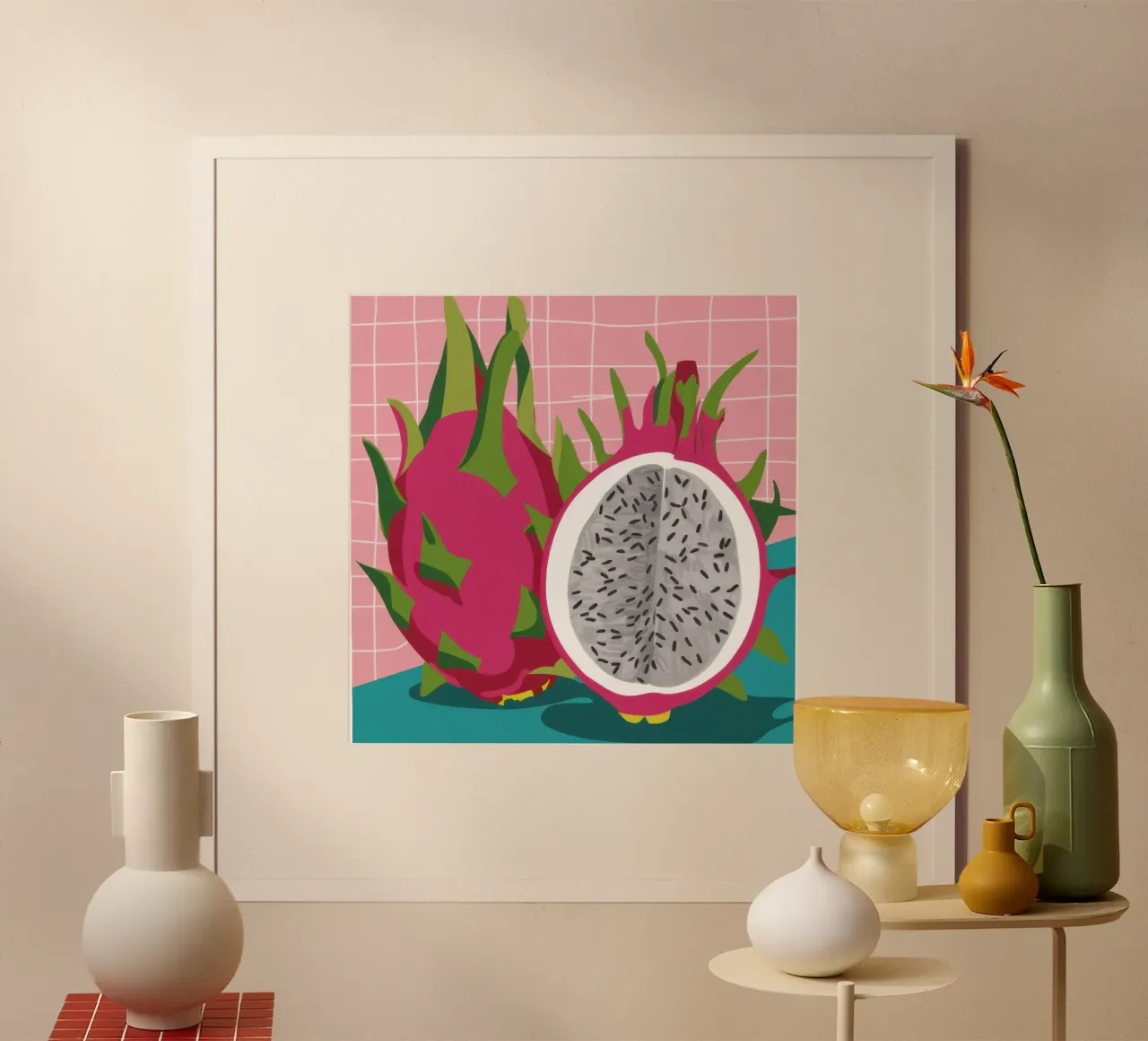 Pitaya esotica Pop carta hahnemühle da Sun Riser