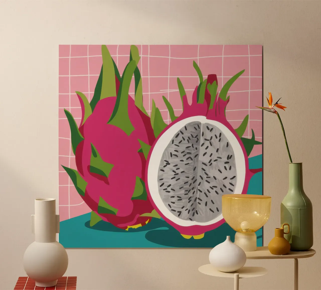 Pitaya esotica Pop carta hahnemühle da Sun Riser