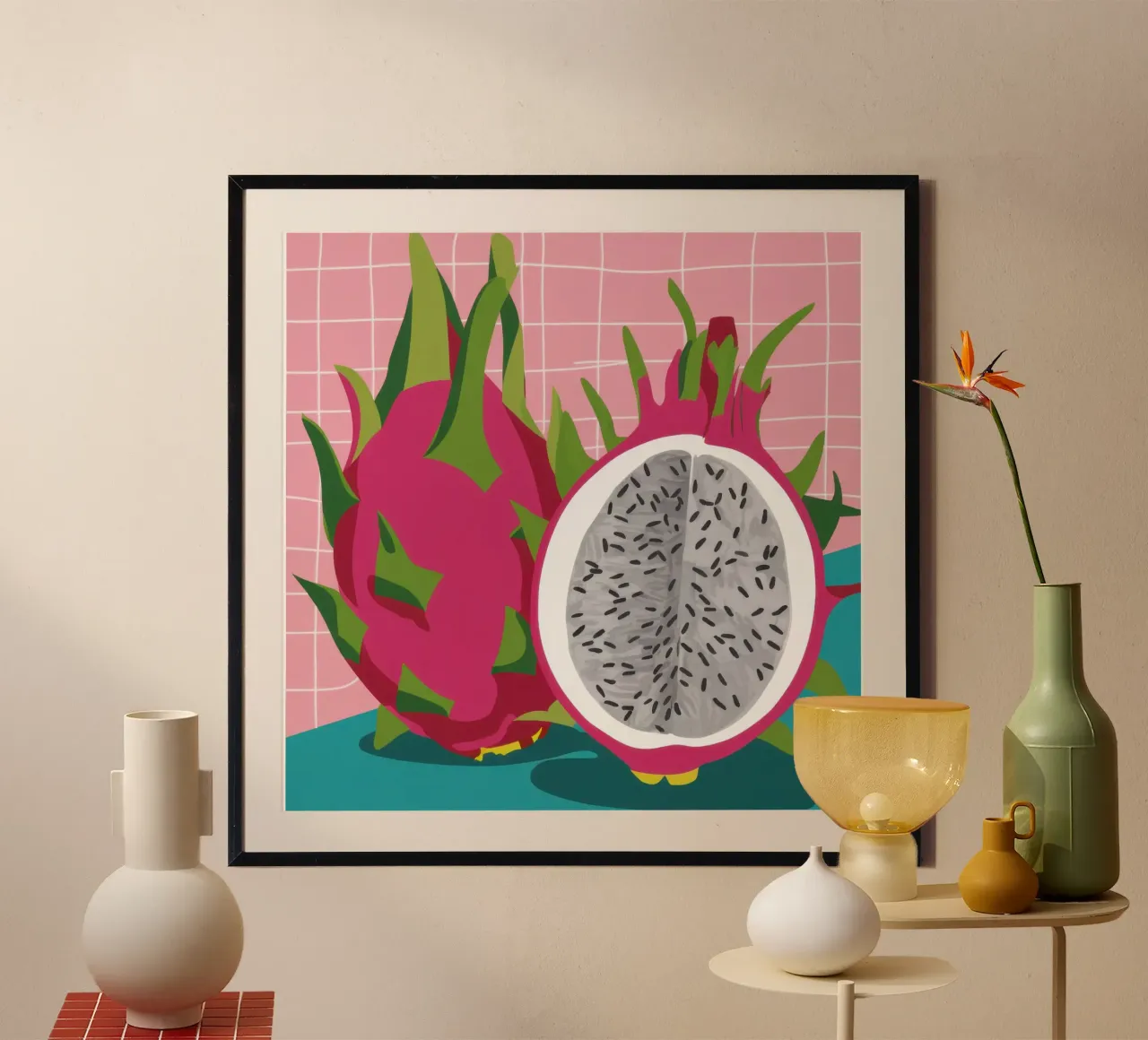 Pitaya esotica Pop carta hahnemühle da Sun Riser