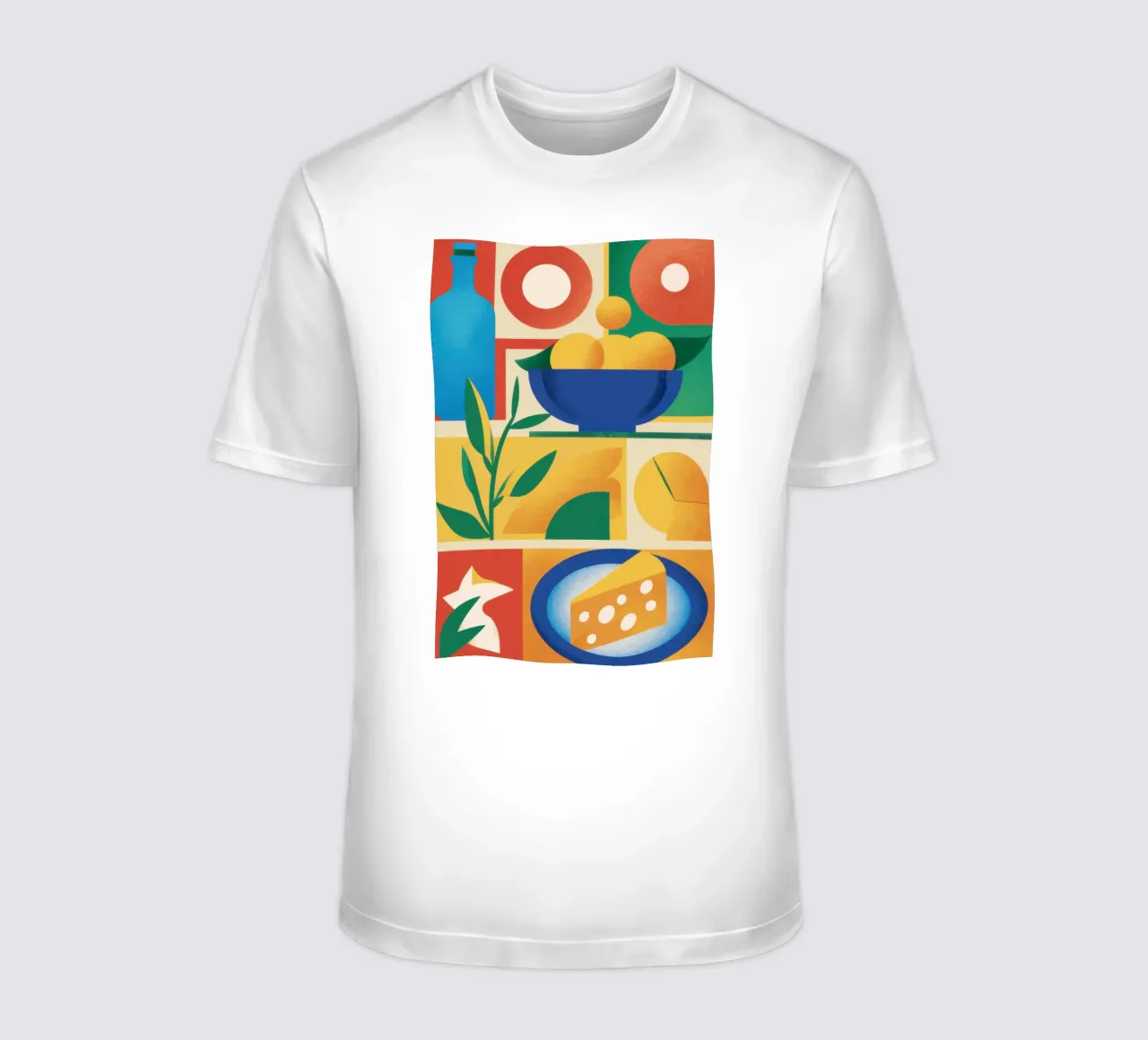 Natura morta geometrica di agrumi t-shirt da Sun Riser