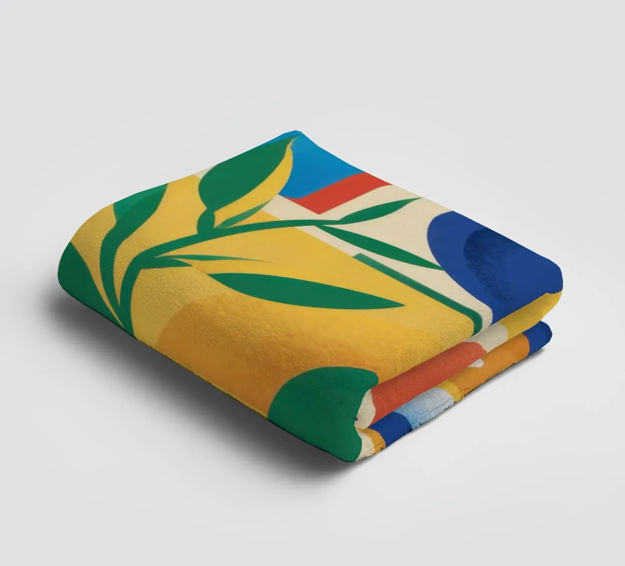 Geometric Citrus Still Life towel by Sun Riser