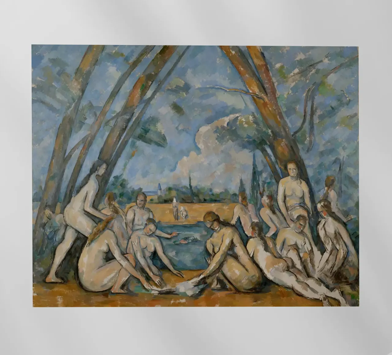 Paul Cézanne - The Large Bathers backlit film by William Store