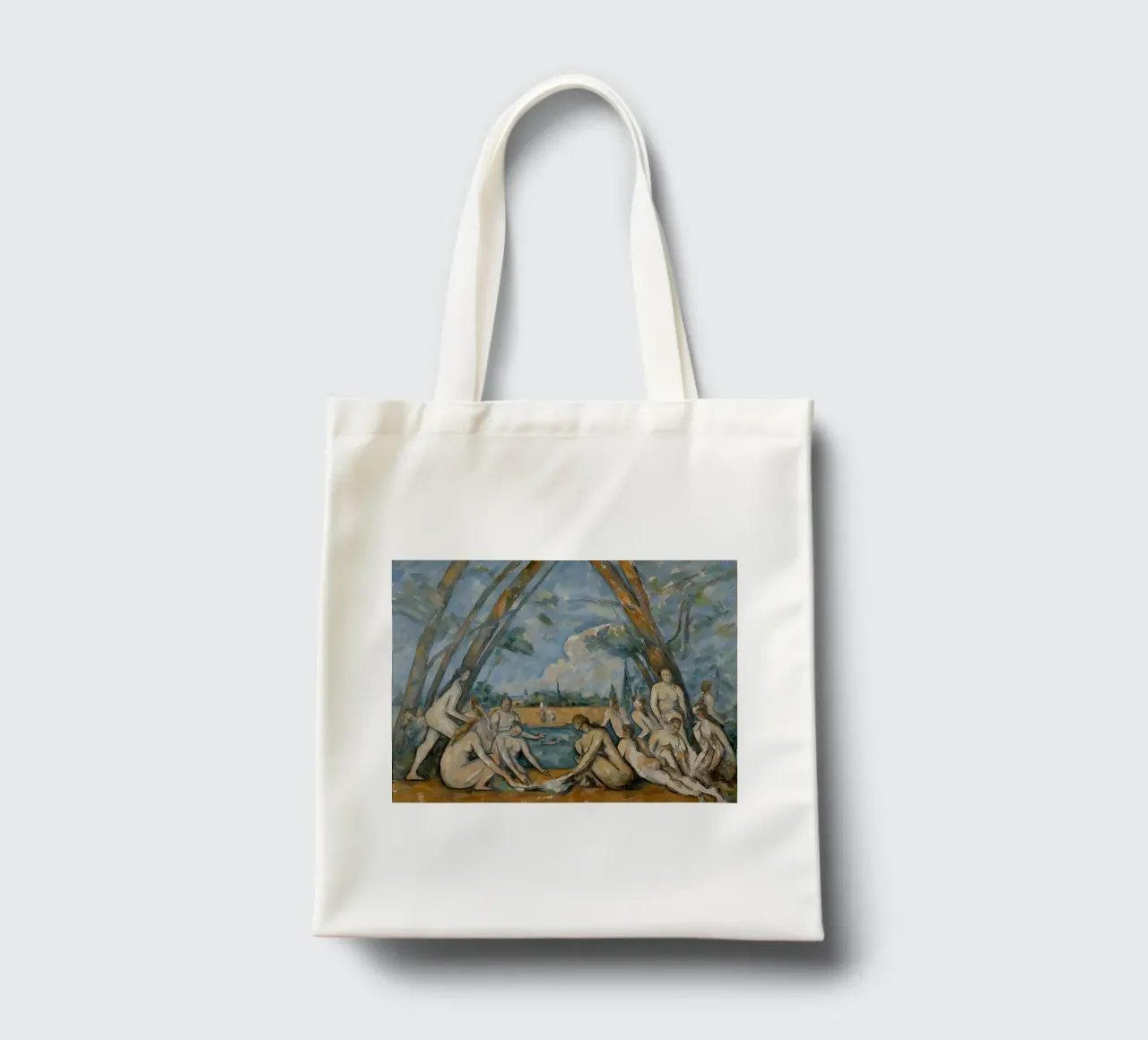 Paul Cézanne - De grote baadsters jute draagtas van William Store