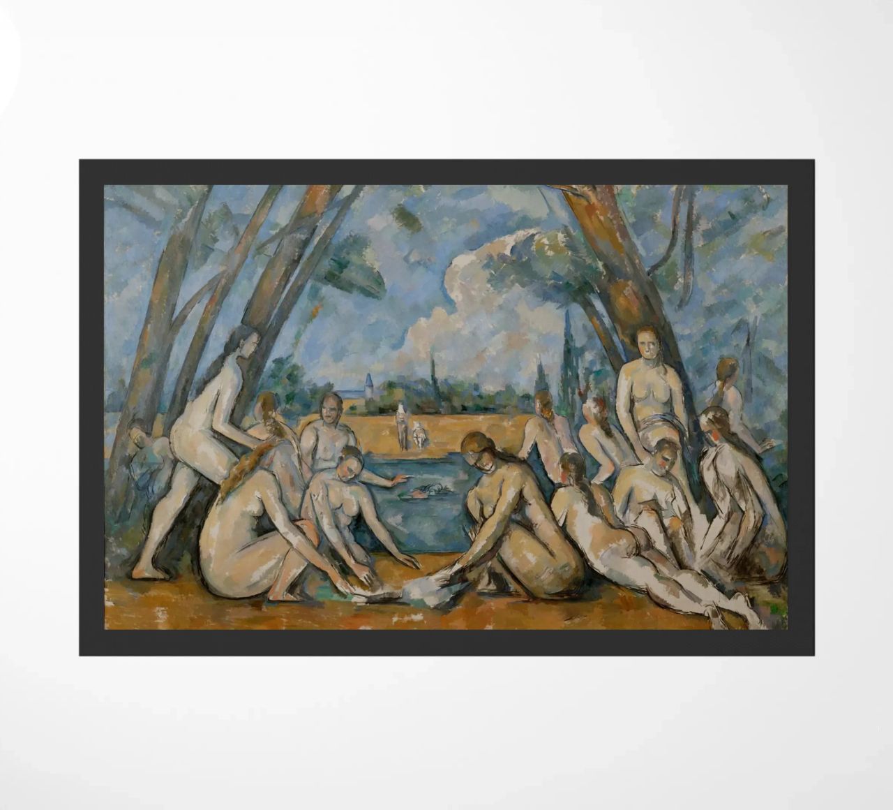 Paul Cézanne - Le grandi bagnanti zerbino da William Store