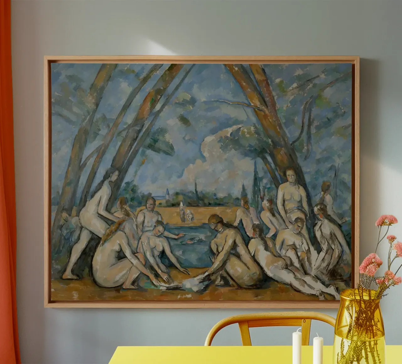 Paul Cézanne - The Large Bathers canvas with Floater frame by William Store