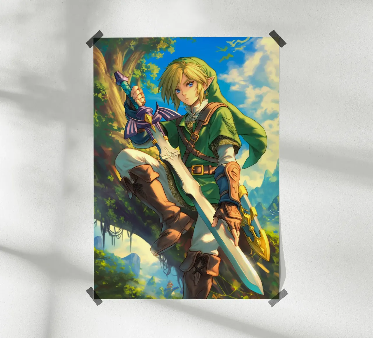 Link Legend of Zelda Hahnemühle von Stellar Creative
