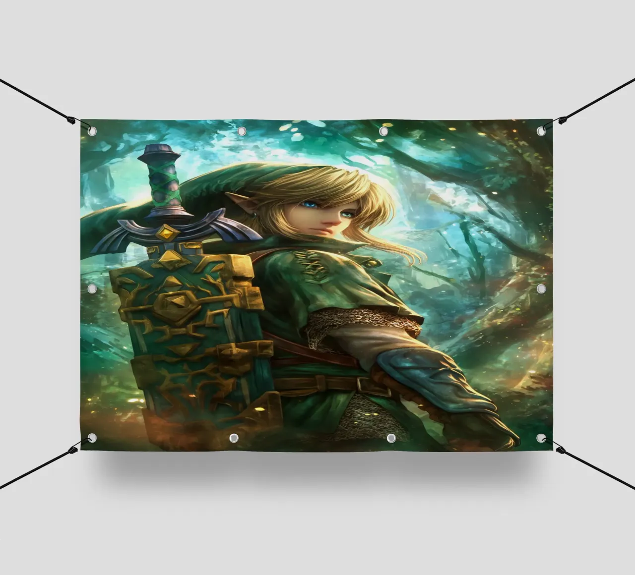 Link Legend of Zelda telo in pvc da Stellar Creative