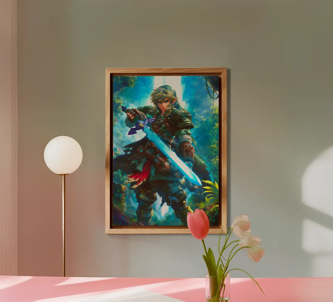 Link Legend of Zelda alluminio dibond da Stellar Creative