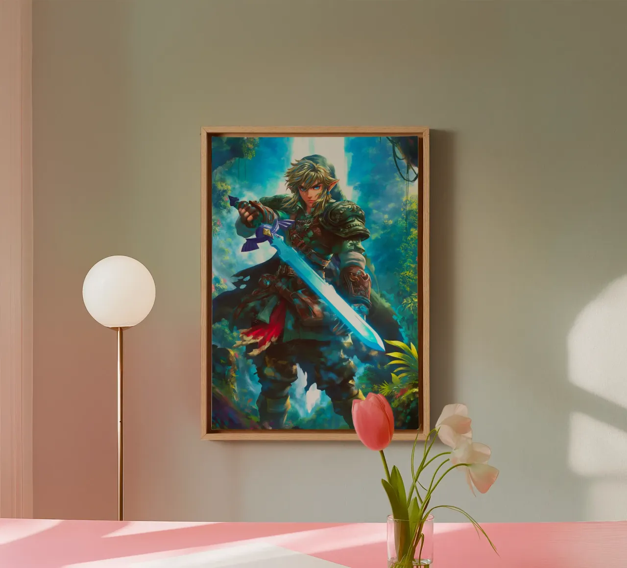 Link Legend of Zelda canvas van Stellar Creative